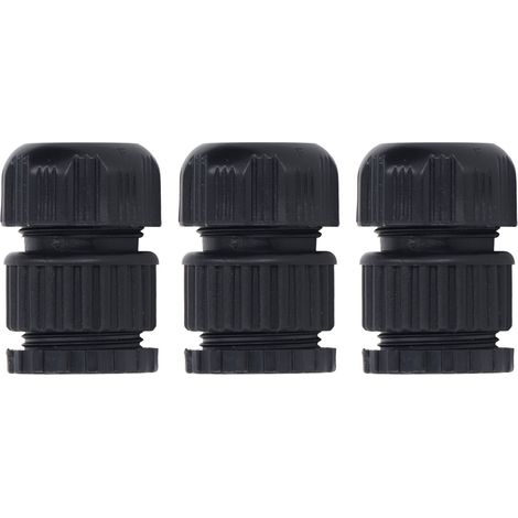 3 pièces Raccord Robinet Laiton PP Acier Inox Accessoires Tuyau Arrosage Jardin Lavage Auto Filetage G1/2 G3/4 Trou Intérieur 11-13mm