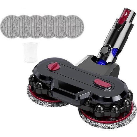 Tête de balai à franges pour aspirateur V12 Slim / V10 Slim, accessoire balai électrique avec réservoir d'eau et serpillière amovibles. (1/5)