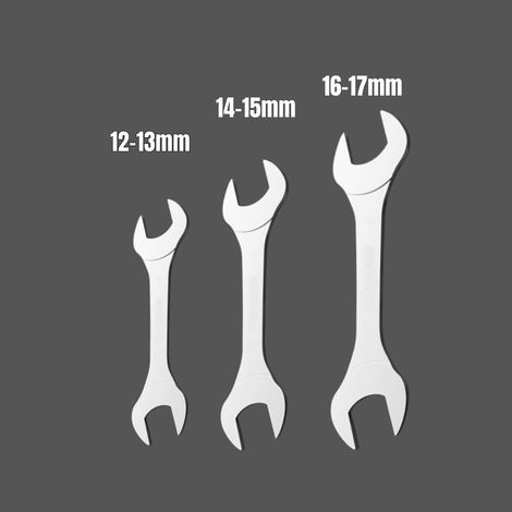 (Jeu de 3 clés plates de précision haute performance, 12-17 mm) (1/5)