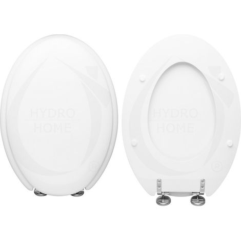 Copriwater Sculture Hatria legno rivestito in resina poliestere bianco (1/4)