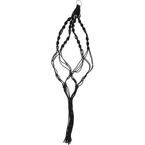 Suspension pour plantes en macramé avec corde polyester, idéale les pots de fleurs ronds et carrés (1/5)