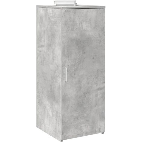 Armoire de rangement pratique bureau 40 x 45 x 103 cm style moderne en bois d'ingénierie gris béton (1/5)