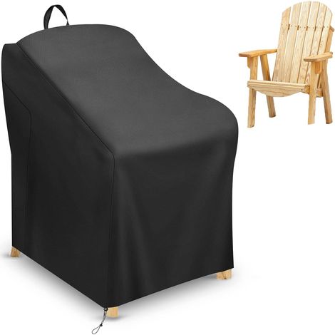 Schleuder Housse pour Adirondack Chaise Jardin, Housse de Protection Tissu Oxford 420D, Imperméable et Résistante aux UV, Fauteuil Jardin (1/5)