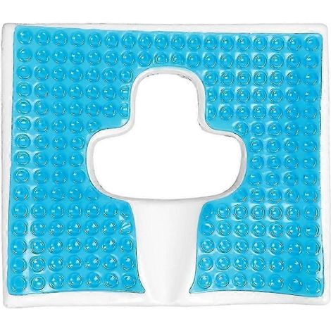 Coussin anti-escarres pour les fesses, coussin respirant en fibre avec ouverture en forme de T et design triangulaire incliné (1/5)
