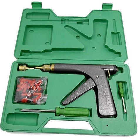 Outil de réparation de pneus de voiture, kit de réparation de pneus, réparation de pneus de voiture et de vélo, mèches de réparation, aspirateur pour pneus de garage et de moto - JBMEDIA (1/4)