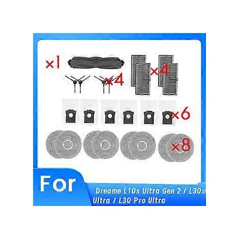 Für Dreame L10s Ultra Gen 2 / L30s Ultra / L30 Pro Ultra Saugroboter: Seitenbürste mit HEPA-Filter (1/5)