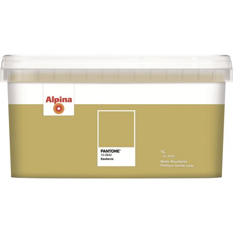 Alpina Wandfarbe Pantone matt sauterne 1 L Innen