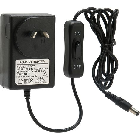 Netzteil für Schaumstoffschneider, 15 V, 2000 mA, robustes Kunststoff-Metall-Draht-Steuerungssystem, Heißdrahtschneider-Adapter, 100–240 V, australischer Stecker, max. 30 W (1/5)
