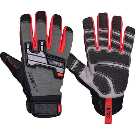Durable Scan Mechanic Gloves XXL - Anti-Impact Protection (1/3)
