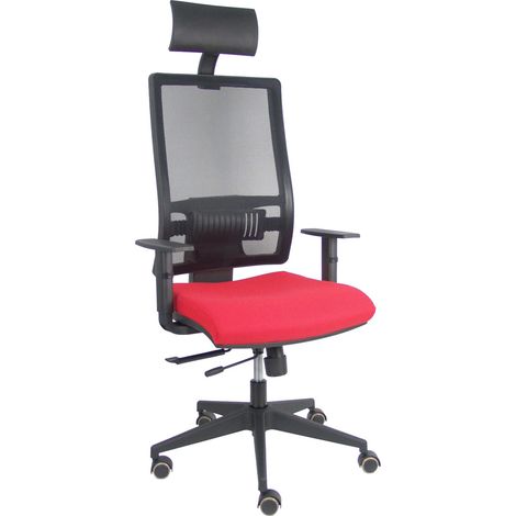Silla Horna traslack bali rojo brazos regulables ruedas parqué y cabecero (1/5)