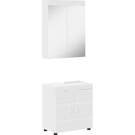 Maison Exclusive - Badezimmermöbel-Set TULUM 2 pcs Weiß 60 x 34 x