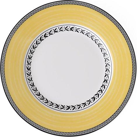Assiette à Dessert Porcelaine Jaune 22 x 23 x 7 cm 1 Assiette
