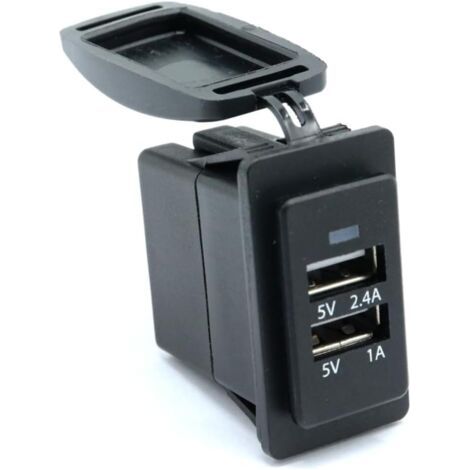 Chargeur de Voiture Panneau USB de Voiture Chargeur Double Prise USB Prise USB Voiture Chargeur USB de Voiture Extension USB de Voiture Double Bouche Auto 1a (1/5)