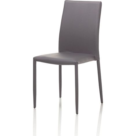 Set de 4 Chaises ALICE gris (1/2)