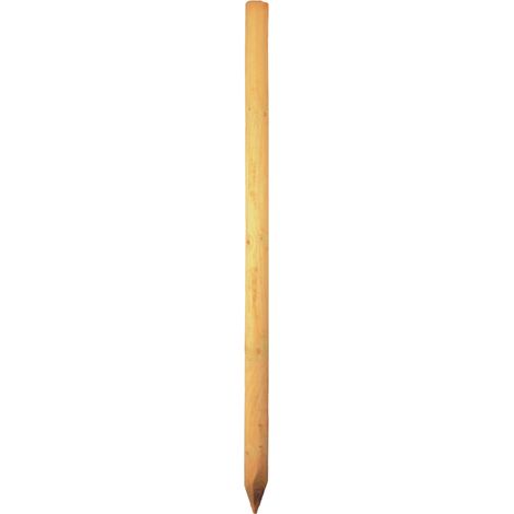 Baumpfahl grün 10 x 175 cm gefräst, gefast, gespitzt