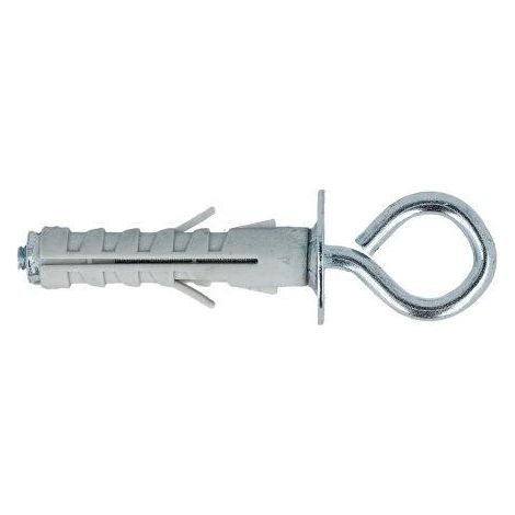 Tasselli in nylon Diam. 9 x 40 con occhiolo chiuso 6 pz.