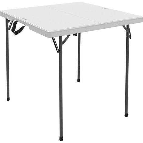 Mesa Plegable Lifetime Blanco Acero Plástico 94 x 74 x 94 cm (1/5)