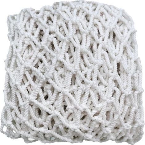1 filet de protection, blanc, 2 m x 6 m, mailles 5 cm, polyester, pour balcon, escalier, camion, clôture (1/5)
