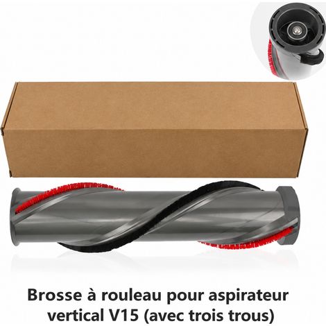 Rouleau de brosse adapté V15 couple élevé gris trois trous pour aspirateur 25 × 6,5 × 7 cm 150 g – Livraison gratuite