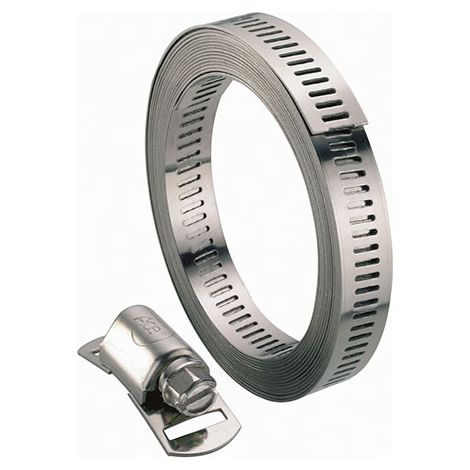 SPIDO - KIT Colliers sur mesure à bande ajourée inox 3M - 8MM