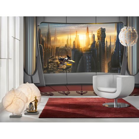 Komar Star Wars Coruscant View 368 x 254 cm, Papier peint panoramique 8-483, photomurale sur intissé (1/3)