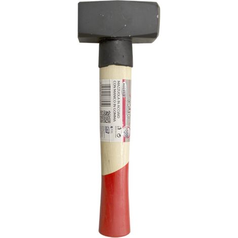 Mazzuolo in Metallo 1000gr Manico Ricoperto in Gomma Antiscivolo