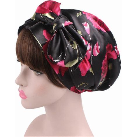 Foulard pour cheveux, turban à nœud papillon, bonnet chimio compatible avec les femmes (1/5)