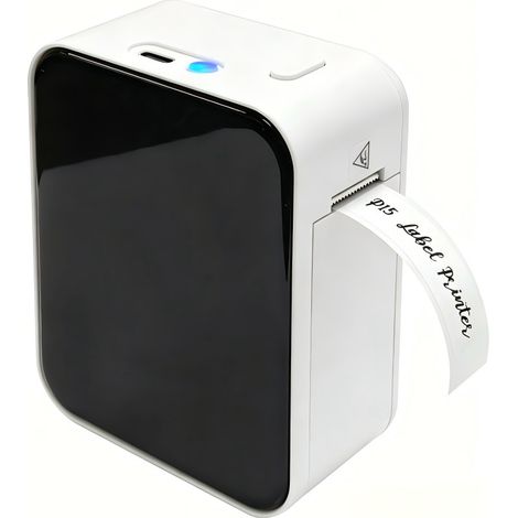 Étiqueteuse Bluetooth, P15 Mini Imprimante Etiquette Autocollante APP Connexion Compatible avec iOS et Android pour Maison, Bure au, école (Beige) (1/5)