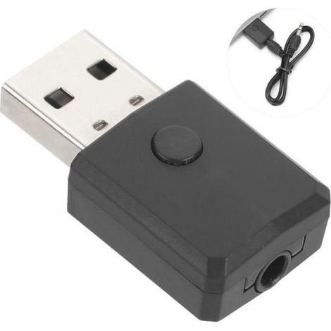 Émetteur Récepteur Audio - Bluetooth 5.0 - Compatible TV PC Voiture - Noir - 1 Pièce (1/4)