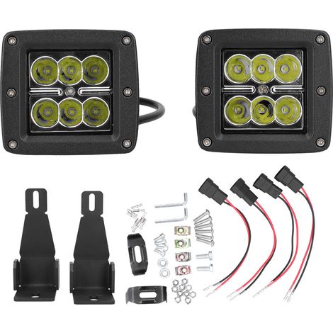 Stoßstangen-Montagesatz mit 2 LEDs, kompatibel mit Ford F-250/F-350/F-450 Super Duty/Excursion (1/3)