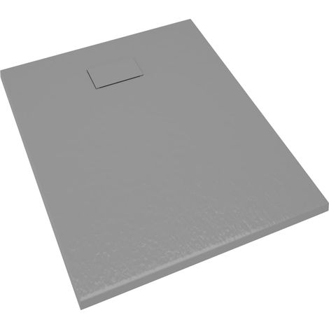 Plato de ducha plato de ducha plato de ducha plato de ducha cuarto de baño WC cuarto de ducha interior SMC 100x80 cm gris 020001977 (1/5)