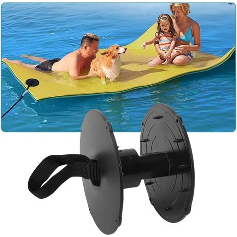 Kit de fixation pour tapis flottants : sangles, corde et œillets pour fixer les tapis en mousse dans les lacs, piscines et quais. (1/5)