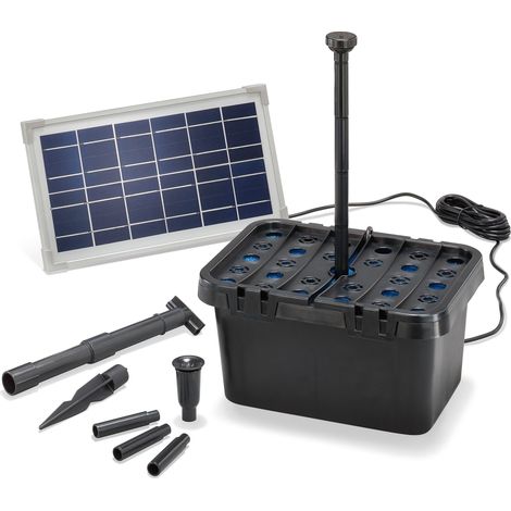 Solar Teichfilter Professional 8W 380 l/h Gartenteich Teichpumpe esotec 100900 (1/8)