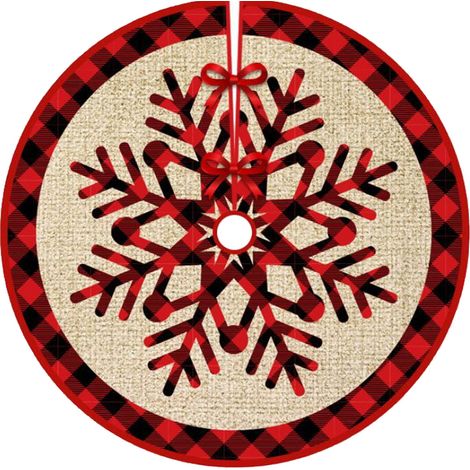 Jupe Arbre De Noël - 120 cm Diamètre - Tissu Polyester Doux Et Résistant - Pour Décoration Intérieure Et Extérieure - 1 Pièce (1/5)