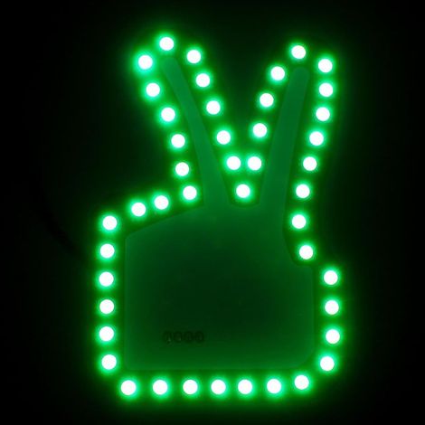 Lampe LED de Doigt pour Voiture Signal D'avertissement et Geste (1/5)