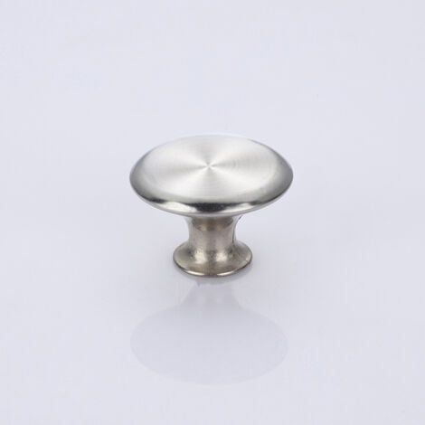 10PCS argent Tiroir de Porte Poignée, 30mm Bouton de Meubles, Unique Trou Rond Boutons de Tiroir, Boutons de Porte, Poignées de Meuble pour Placard Armoire Cuisine, Chambre d'enfant (1/5)