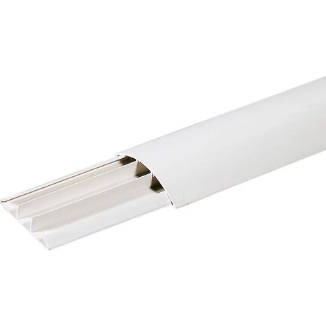 Canalina da pavimento Elettrocanali 50 x 12 mm 2 m bianco