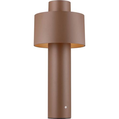 Borne PHOTONI CYL 45 ext. cylindrique rouille E27 13W IP65 bord de mer - SLV - 1008196 (1/3)