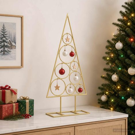Metall-Weihnachtsbaum mit rundem Ständer KUOPIO 60 cm Stahl vidaXL