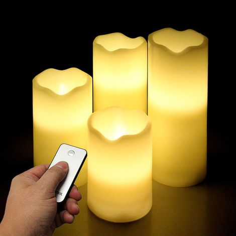 LED Kerzen 4er Set (1/2)