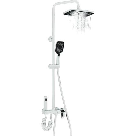 Ensemble de douche mitigeur thermostatique intelli Ensemble de douche numérique Piano gris robinets de douche de salle de bain en laiton Intelligent robinet cascade chaude et froide système de douche (1/5)