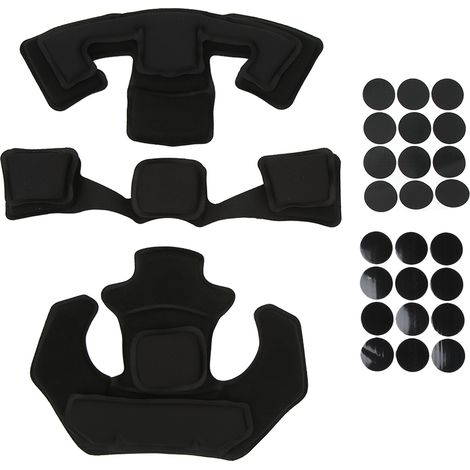 Coussinet de Casque en Mousse Mémoire 2 Couches, Protection et Confort pour Casque WENDY Noir (1/5)