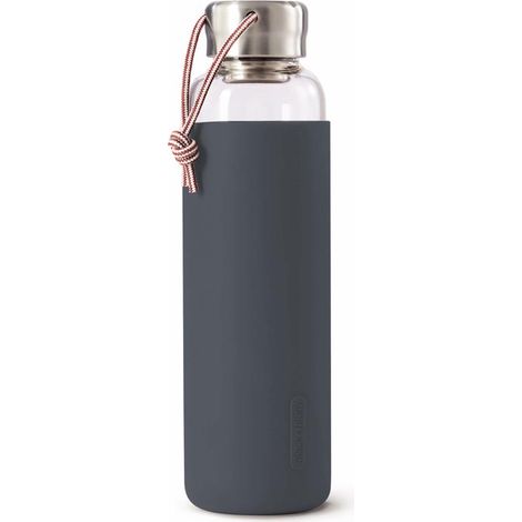 Bottiglia d'acqua in vetro da 600 ml (grigia) Black+Blum (1/5)