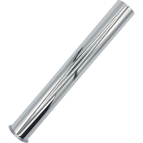 Gerades Rohr Kragen 32mm Abflussabscheider Chrom Ersatz 250mm lang (1/4)