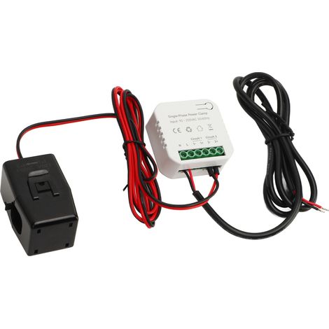 Intelligenter 90-250V AC-WLAN-Energiezähler mit Echtzeitüberwachung per App, Stromverbrauchsaufzeichnung und kWh-Zähler (1/5)