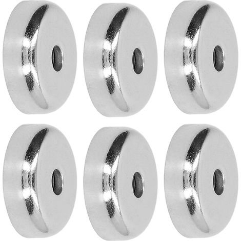 20 leistungsstarke 5-kg-Neodym-Magnete, versenkte Löcher, rund mit Becher, für Küche, Heimwerken und Bastelarbeiten (1/5)