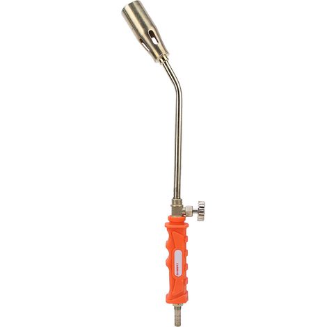 Lance-flammes à gaz liquéfié avec buse de 30 mm, allumage facile, idéal pour le camping, les barbecues et le soudage en extérieur. Interrupteur unique. (1/5)