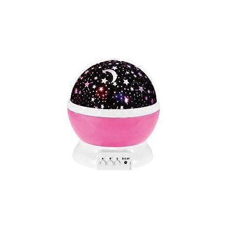 Veilleuse enfant avec projection d'étoiles, lampe projecteur rotative à 360°, plafonnier LED, veilleuse bébé 8 couleurs, cadeau pour bébé, veilleuse à projection d'étoiles (1/5)