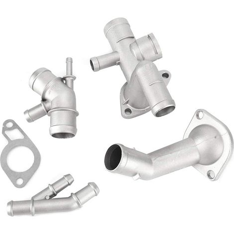 Kit de de Tuyau de Liquide de Refroidissement Moteur en Aluminium 4 Pièces/ensemble Adapté pour Mk4 1.8T 2000-2005 06A121132A (de Tuyau de Refroidissement + Raccord en T de Liquide de Refr (1/5)