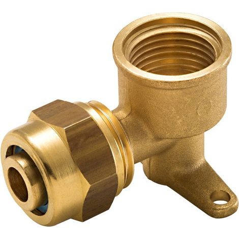 Raccord Coudé Applique À Compression Laiton F 15 X 21 Pour Tube En Per